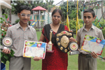Ayush Shulka and Dhruv Lall. All UP First in ICSE Inetr School quiz competition